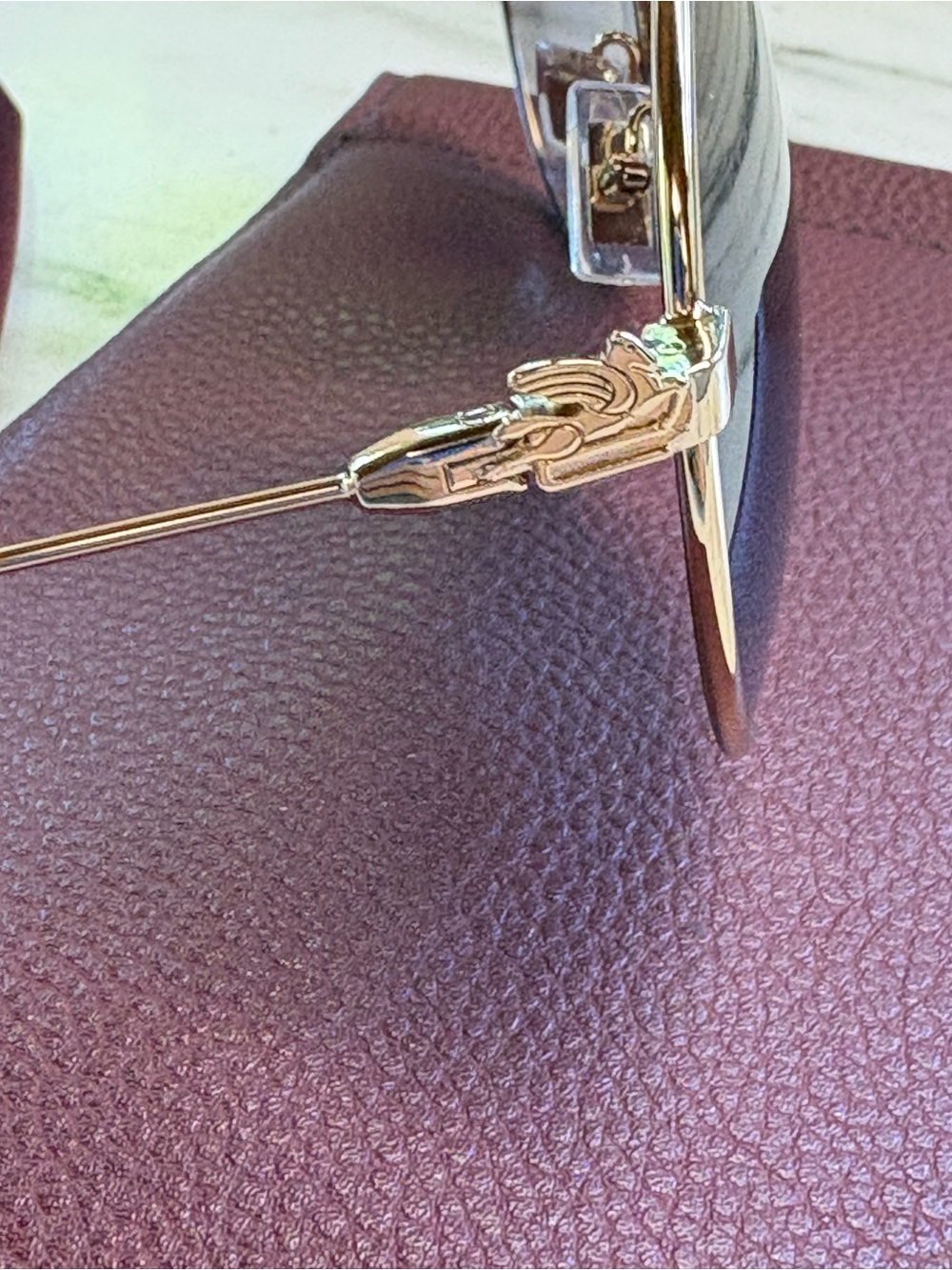 Etro Pilot Gold Sunglasses 0022/S like new Etro case, cloth 61 - 16 - 145 - Picture 8 of 11